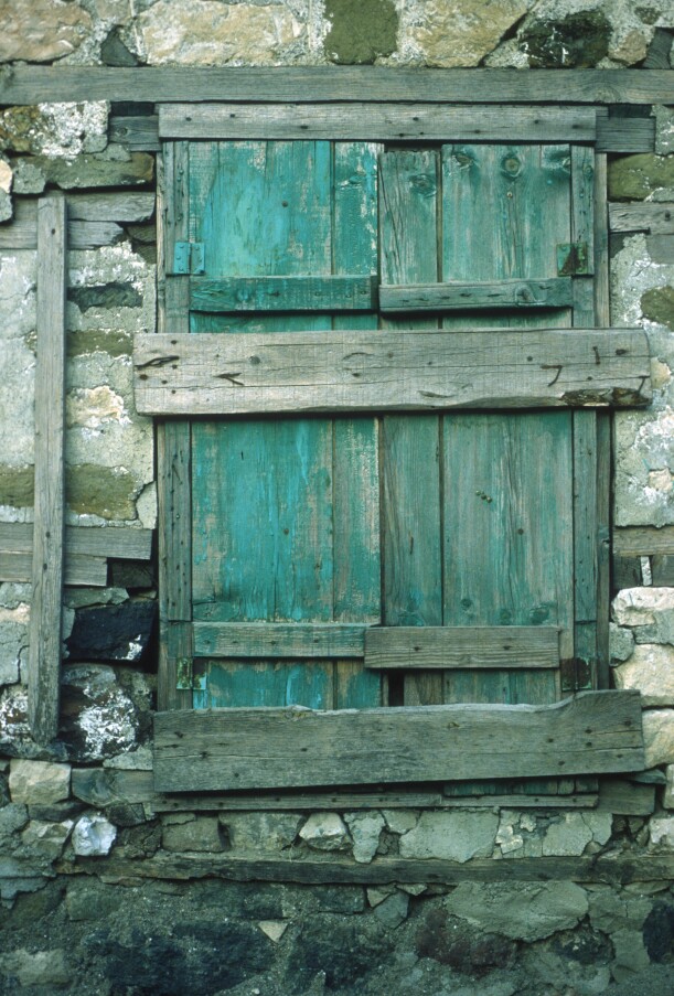 Blue shutters / Location: Greece