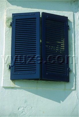 Blue shutters / Location: Greece