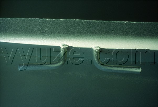 Cleat on ferry boat / Location: Greece