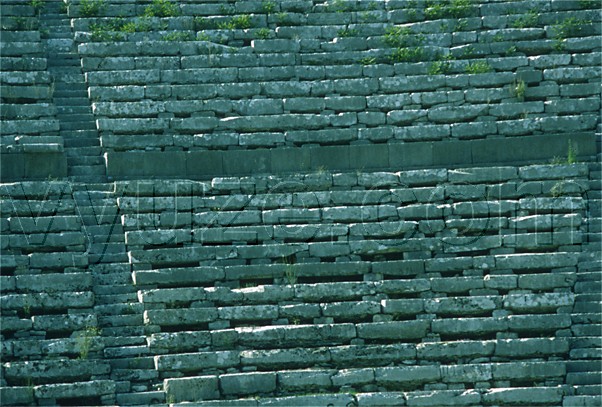 Detail of the theatre, Dodoni / Location: Dodoni, Greece