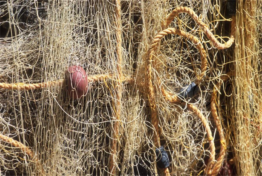 Fishing net and floats / Location: Loutro, Crete, Greece