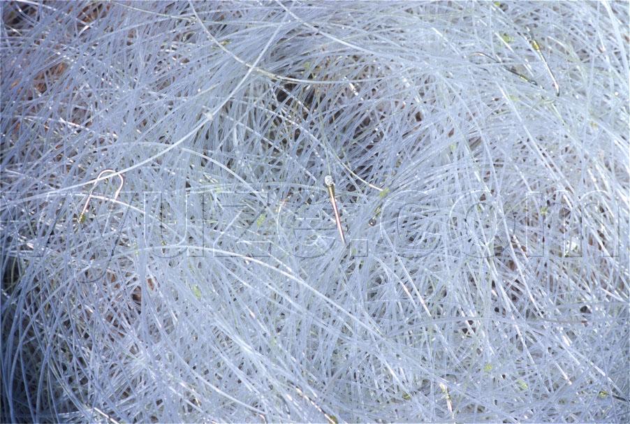 Fishing net and hooks / Location: Loutro, Crete, Greece
