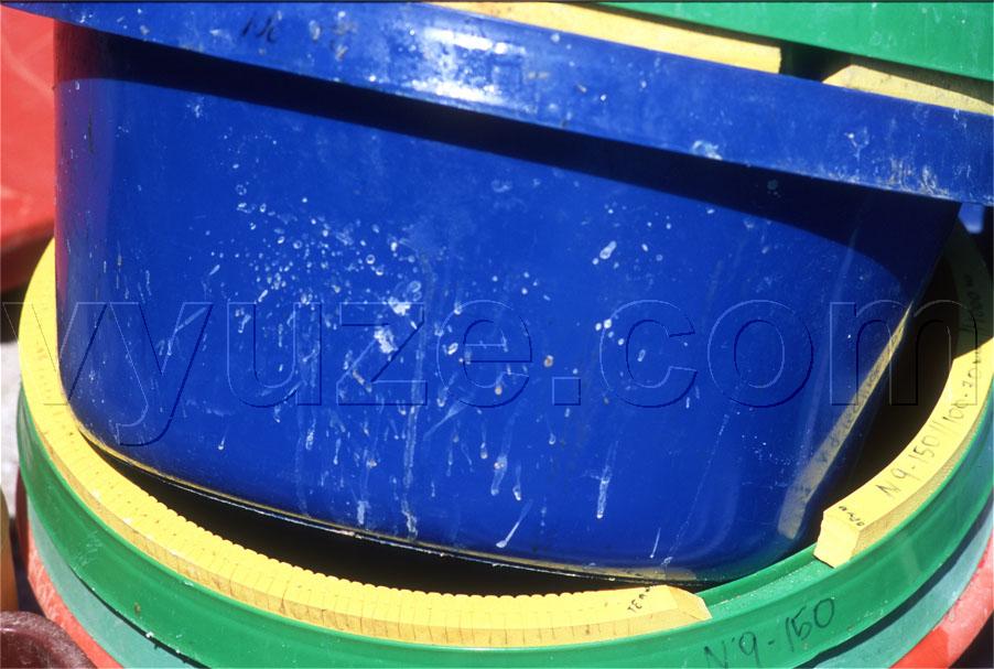 Plastic buckets / Location: Loutro, Crete, Greece