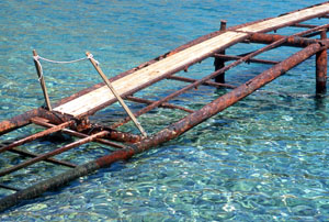 Sunken jetty